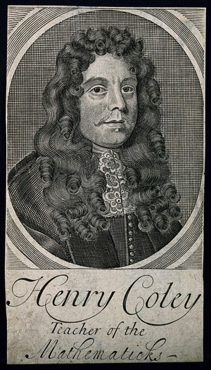 view Henry Coley. Line engraving.