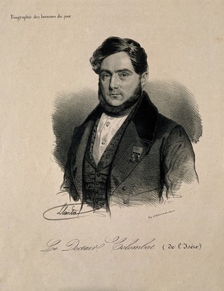 Marc Colombat de l'Ysère. Lithograph by J.F.G. Llanta.