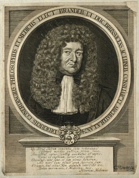 Dietrich Conerding. Line engraving by C. Romstet.