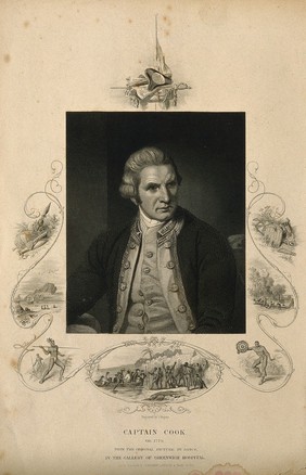 James Cook. Engraving by J. Rogers after Sir N. Dance-Holland, 1776.