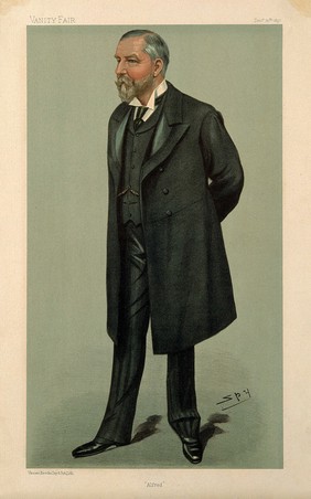 Sir Alfred Cooper. Colour lithograph by L. Ward [Spy], 1897.