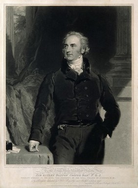 Sir Astley Paston Cooper. Mezzotint by S. Cousins, 1830, after Sir T. Lawrence.