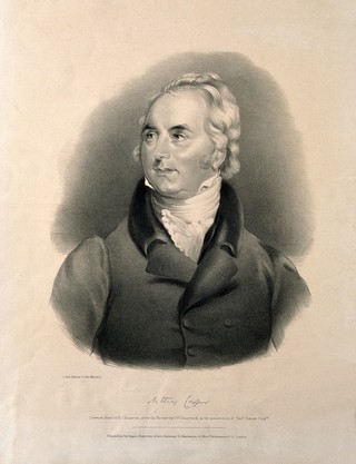 Sir Astley Paston Cooper. Lithograph by R. J. Hamerton after G. F. Teniswood.