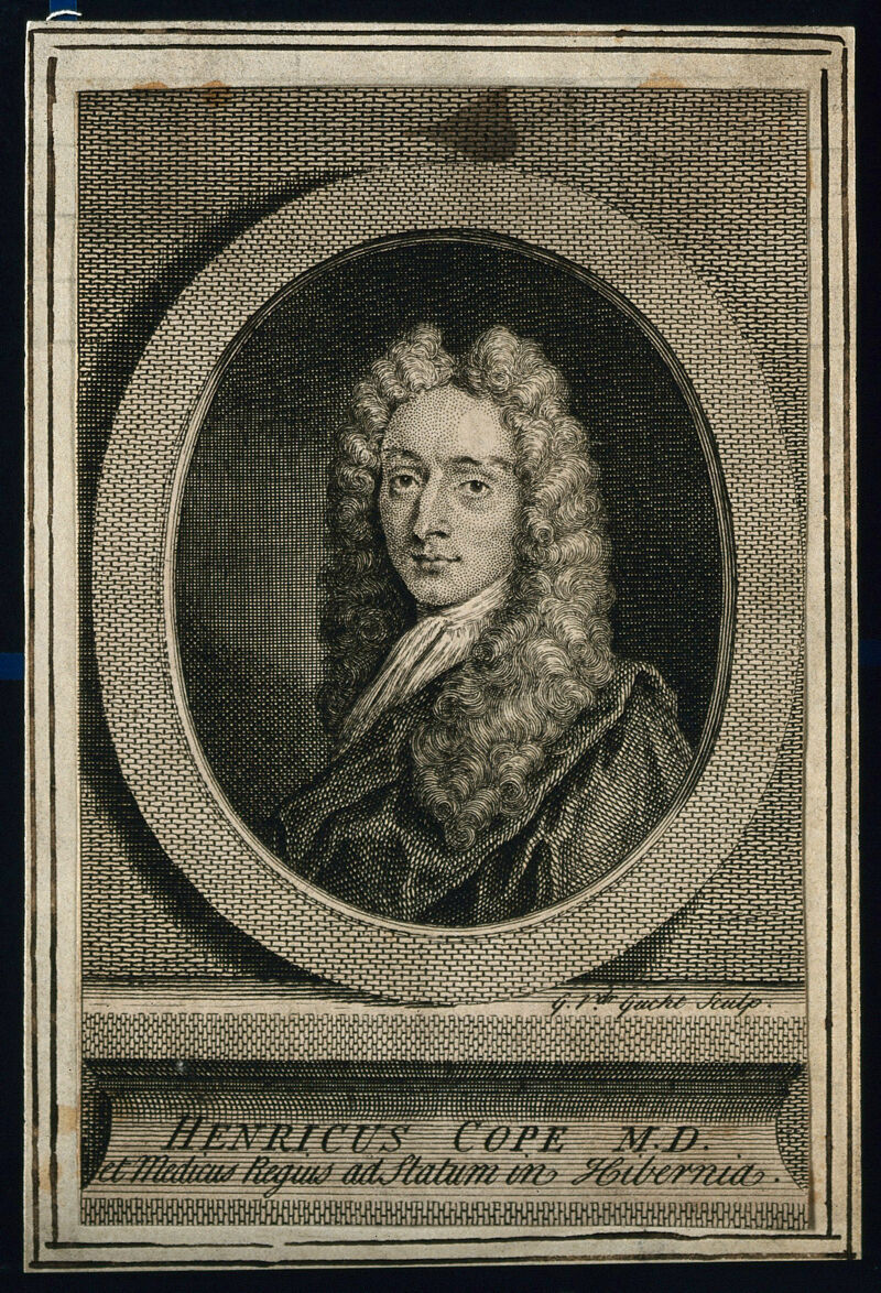 Henry Cope. Line engraving by G. van der Gucht, 1736., 1736, by Gerard Vandergucht