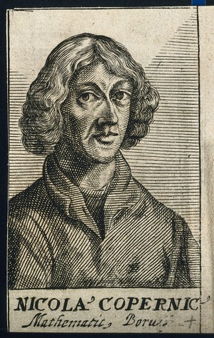 view Nicolaus Copernicus. Line engraving, 1688.