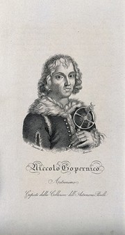 Nicolaus Copernicus. Stipple engraving by F. Rosmäsler, ca. 1832, after I.A. Scharffen.