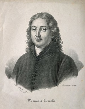 view Tommaso Cornelio. Lithograph by Forino.