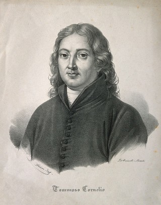 Tommaso Cornelio. Lithograph by Forino.