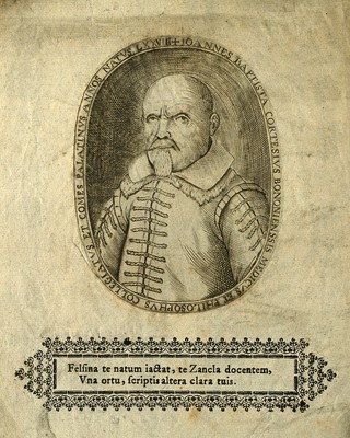 Joannes Baptista Cortesi. Line engraving.