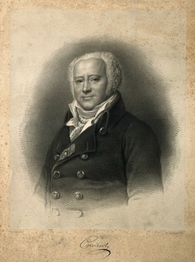 Jean-Nicolas, Baron Corvisart. Lithograph by C. Bornemann after F.P.S. Gérard.