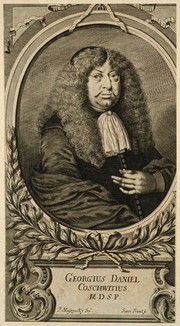 Georg Daniel Coschwitz. Line engraving by J. Franck after P. Muszinsky.