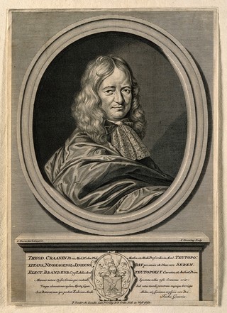 Theodor Craanen. Line engraving by A. Blooteling after J. Toornvliet.