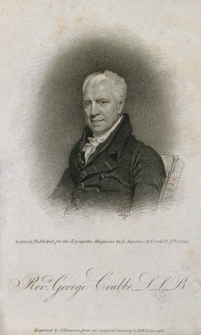 George Crabbe. Stipple engraving by J. Thomson, 1819, after H. W. Pickersgill.