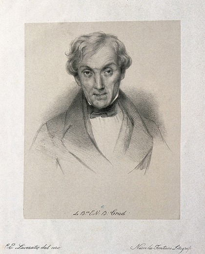 Elie-Victor-Benjamin Crud. Lithograph by N. Fontani after C. E. Liverati, 1841.