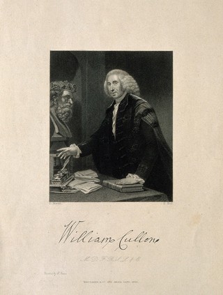 William Cullen. Stipple engraving by F. Holl after D. Martin.