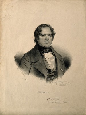 view Michel Cullerier. Lithograph by N. E. Maurin.