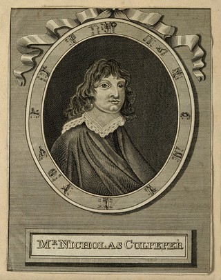 Nicholas Culpeper. Line engraving.