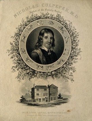 Nicholas Culpeper. Engraving, 1827.
