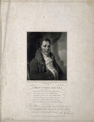 James Currie. Stipple engraving by R. H. Cromek, 1807, after H. Hone.