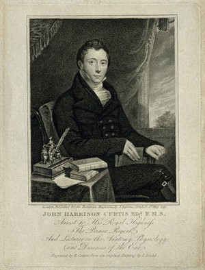 view John Harrison Curtis. Stipple engraving by R. Cooper, 1819, after J. Shand.
