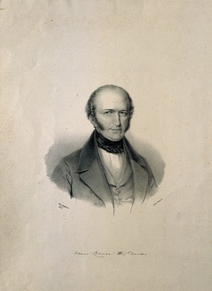 view Johann Czermak. Lithograph by J. Kriehuber, 1843.