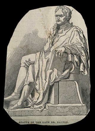 John Dalton. Wood engraving.