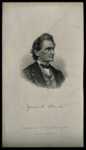James Dana. Stipple engraving by H. W. Smith, 1869.