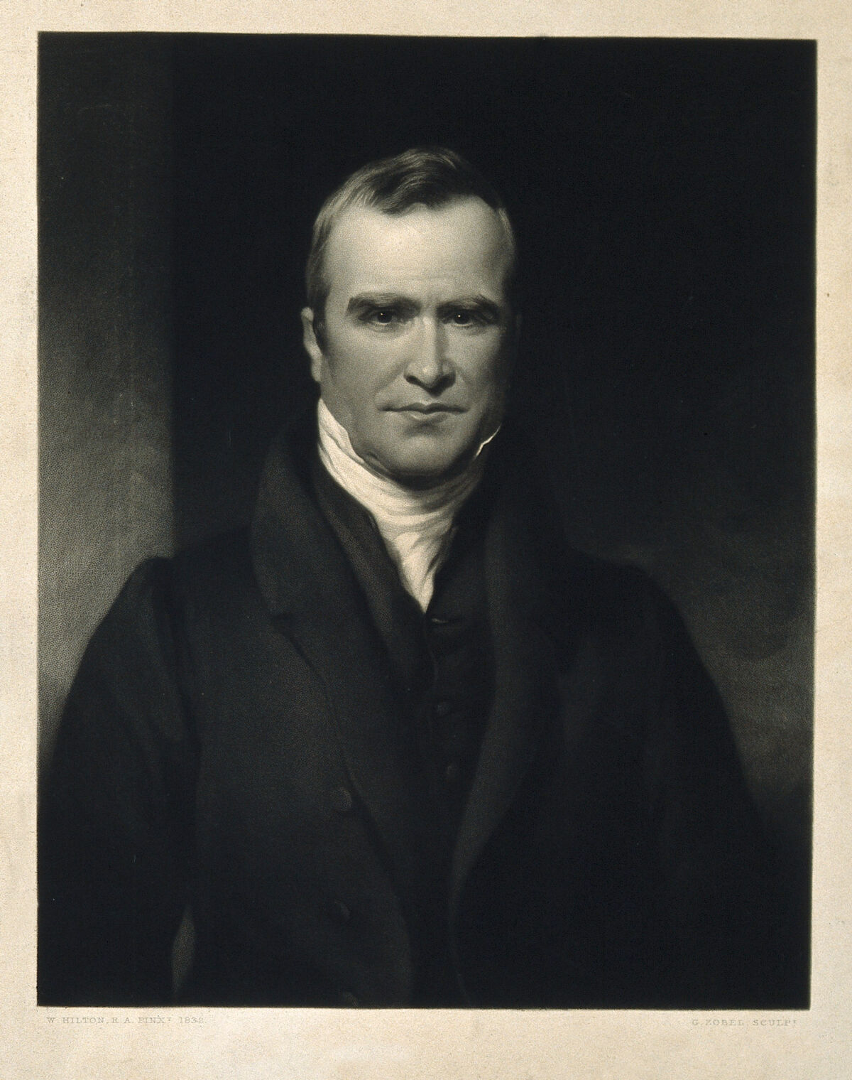 George Darling. Photogravure by G. Zobel, 1855, after W. Hilton, 1832., by William Hilton