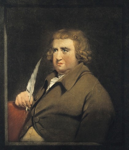 Erasmus Darwin. Colour mezzotint by J. R. Smith, 1797, after J. Wright.