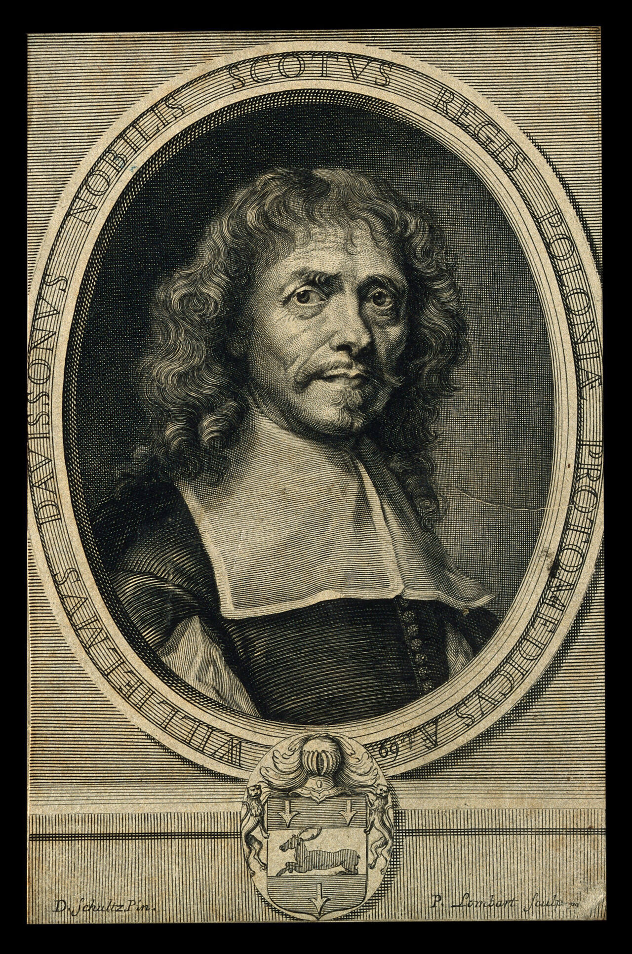 William Davisson. Line engraving by P. Lombart after D. Schultz., by Daniel Schultz