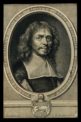 William Davisson. Line engraving by P. Lombart after D. Schultz.