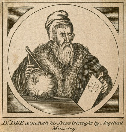 John Dee. Line engraving.