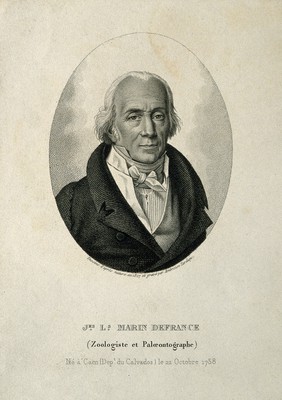 J. L. Marin Defrance. Stipple engraving by A. Tardieu, 1827, after himself.