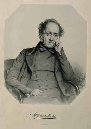 view Sir Henry Thomas de la Bèche. Lithograph by T. H. Maguire, 1851.