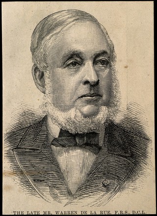 Warren de la Rue. Wood engraving.