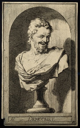 Democritus. Etching by A. Houbraken.