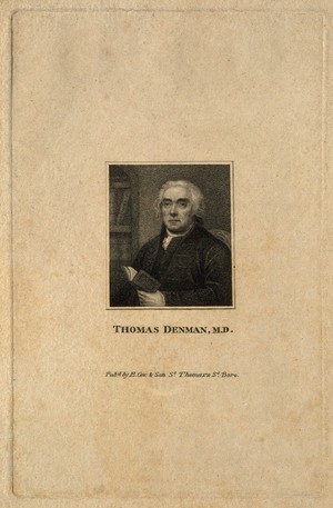 view Thomas Denman. Stipple engraving.