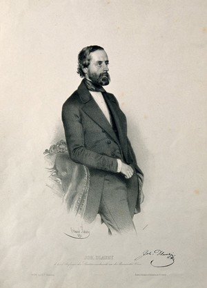 view Johann Dlauhy. Lithograph by E. Kaiser, 1850.