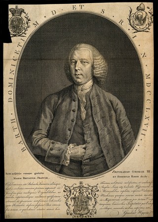 Bartholomew Dominicetti. Line engraving by J. Vitalba, 1767, after himself.