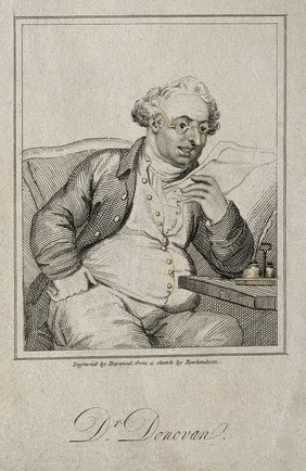 Jeremiah Donovan. Engraving by J. Hopwood, senior, 1809, after T. Rowlandson.