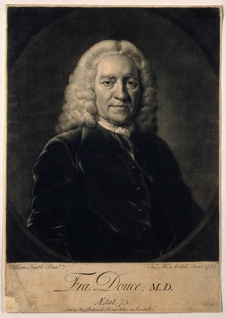 Francis Douce. Mezzotint by J. McArdell, 1752, after W. Keable.
