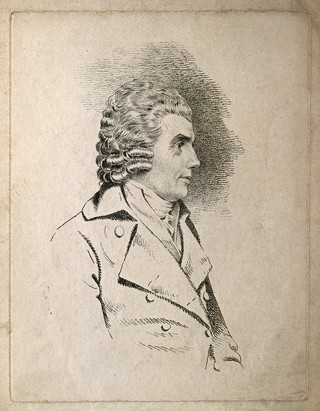 Hugh Downman. Etching after J. Downman.