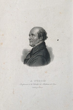 view Antoine, Baron Dubois. Line engraving by P. F. Bertonnier, 1833, after F.P.S. Gérard, 1803.