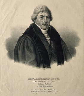 Meinardus Simon Du Pui. Lithograph after E. Davidson.