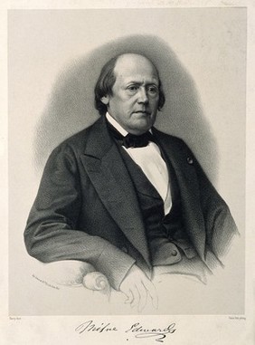 Henri Milne Edwards. Lithograph by G. Barry after P. Petit.