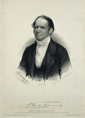 Jean-Baptiste-Armand-Louis-Léonce Elie de Beaumont. Lithograph by R. Hoffman, 1857, after Bertsch & Araud.