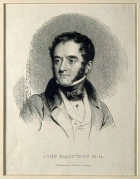 John Elliotson. Lithograph after J. Ramsay.