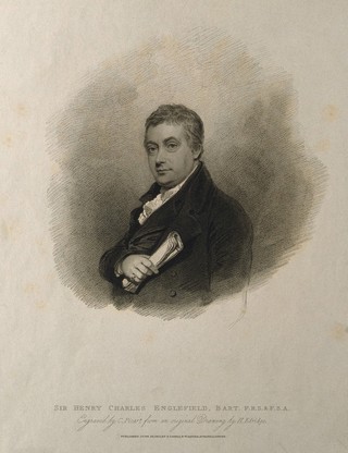 Sir Henry Charles Englefield. Stipple engraving by C. Picart, 1822, after H. Edridge.