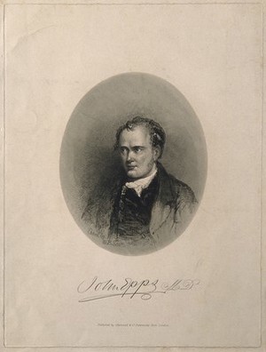 view John Epps. Etching by W. B. Scott.