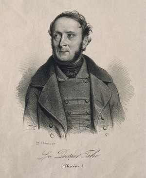 view Antoine-François-Hippolyte Fabre. Lithograph.